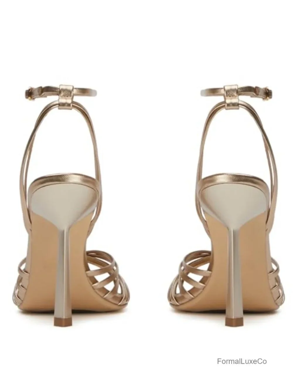Strappy Kitten Heel Sandals Open Toe Ankle Strap Stiletto Party Dress Shoes